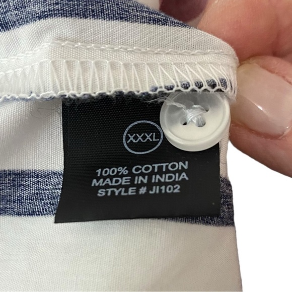 NOVA MEN - SIZE 3X - NWT - 100% COTTON - SPORTY- RED WHITE AND BLUE. B3 - Picture 8 of 11